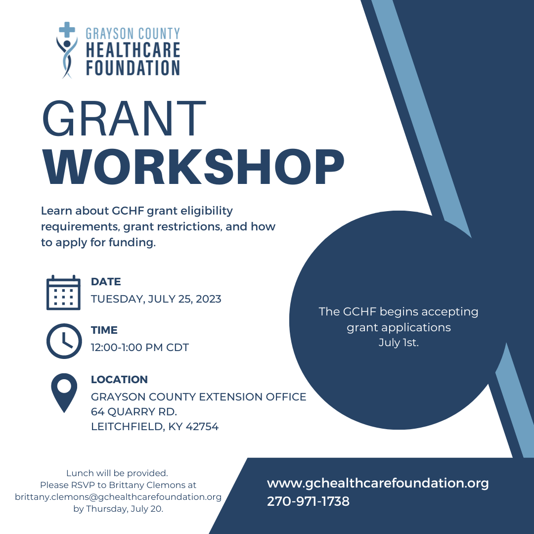 GCHF to Host Grant Workshop